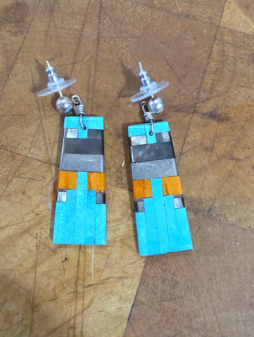 Inlay Drop Earrings - Women Jewelry
